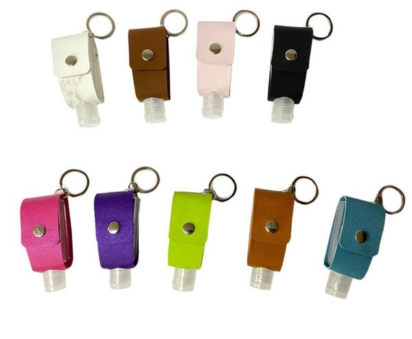 

горячий сад дезинфекция рук дезинфицирующее кожа брелок держатель бутылка перемещения многоразовые контейнеры 30мл многоразовые бутылки с бр