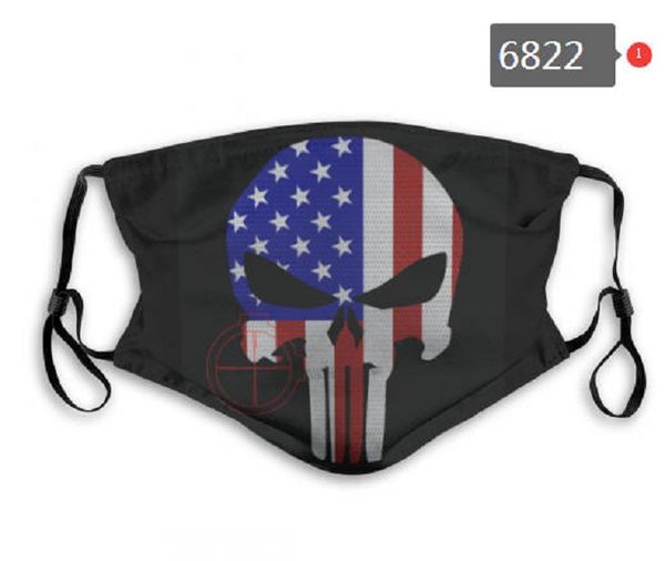 

sell america flag navy army designer face mask 5 layer activated carbon filter waterproof breathable mask m-shaped nose clip mask c1