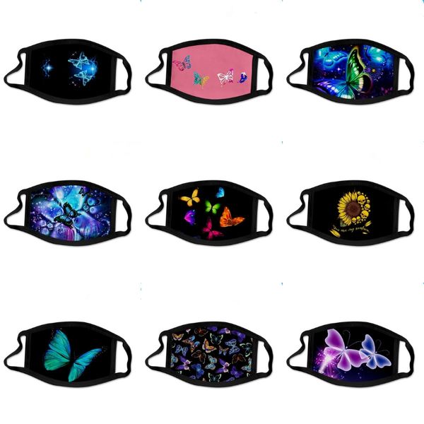 

floral print sponge masks 1pc black sponge mouth mask breathable face mask new women men reusable pollution face shield newclipper#763