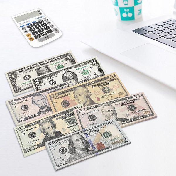 

most realistic prop money us kids play toy or family game paper copy banknote 100pcs/pack