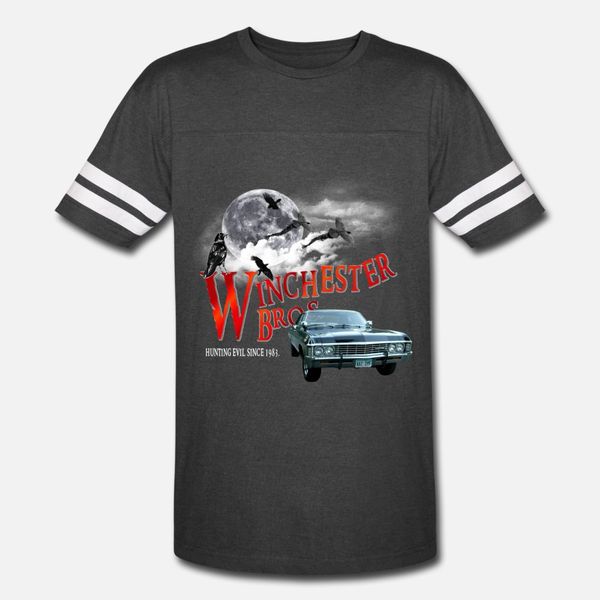 

winchester bros hunting evil since 1983 1967 chev t shirt men knitted cotton plus size 3xl original cute comfortable spring standard shirt