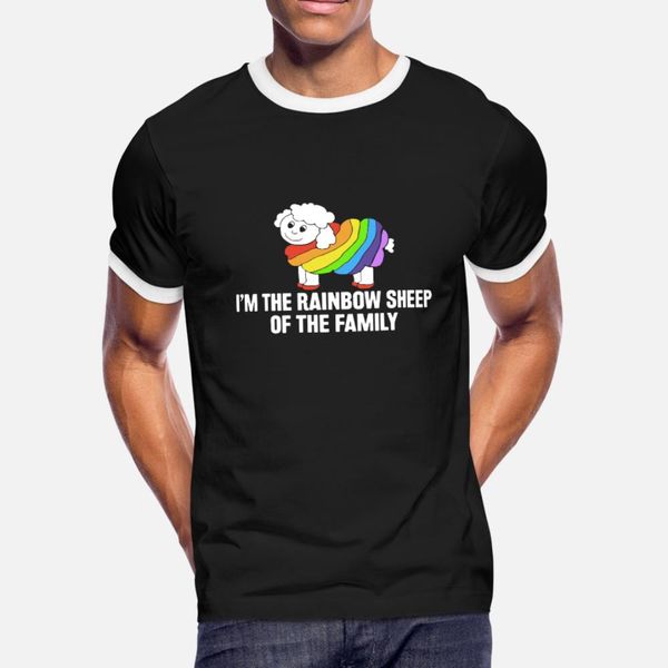 

i'm the rainbow sheep of the family lesbian t shirt men design short sleeve o neck clothing sunlight breathable spring kawaii shirt