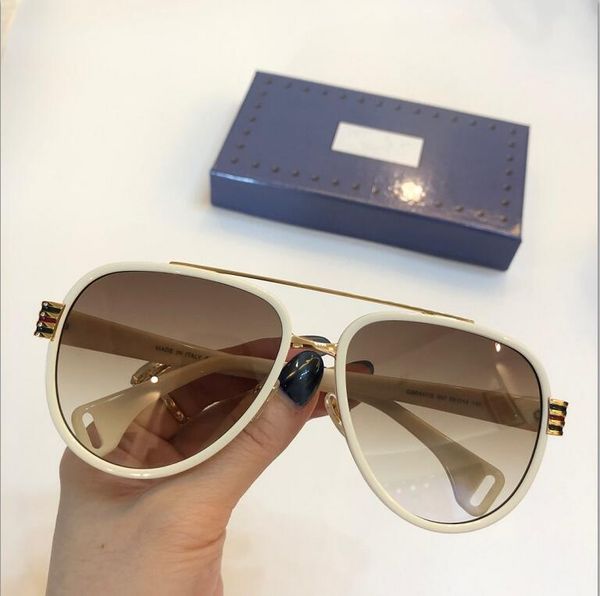 

2020 latest selling popular fashion 0447 women sunglasses mens sunglasses men sunglasses gafas de sol sun glasses uv400 lens, White;black