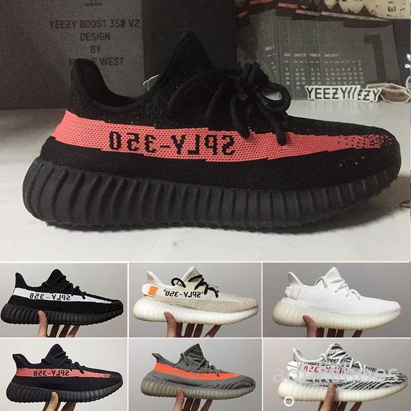 

butter static designers shoes mens bred semi frozen yellow sesame kanye west running shoes womens cream white zebra sneakers hj41c