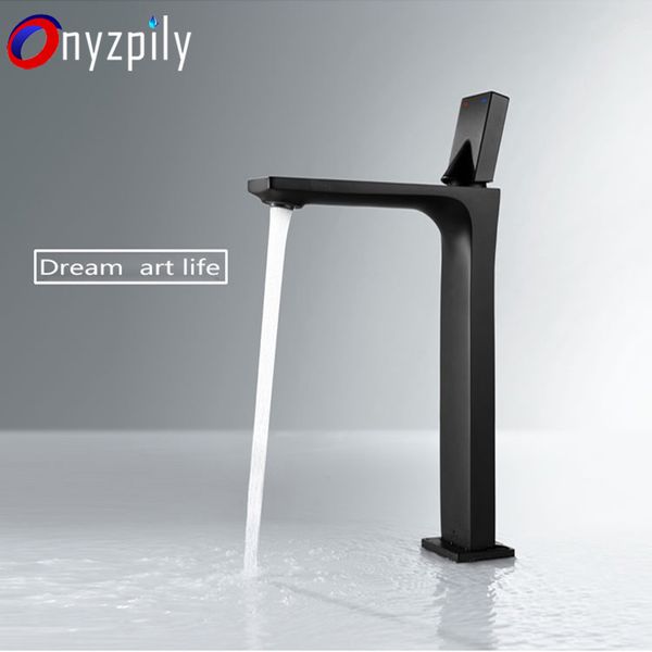 

bathroom sink faucets full-copper black paint basin faucet nordic simple and convenient cold household