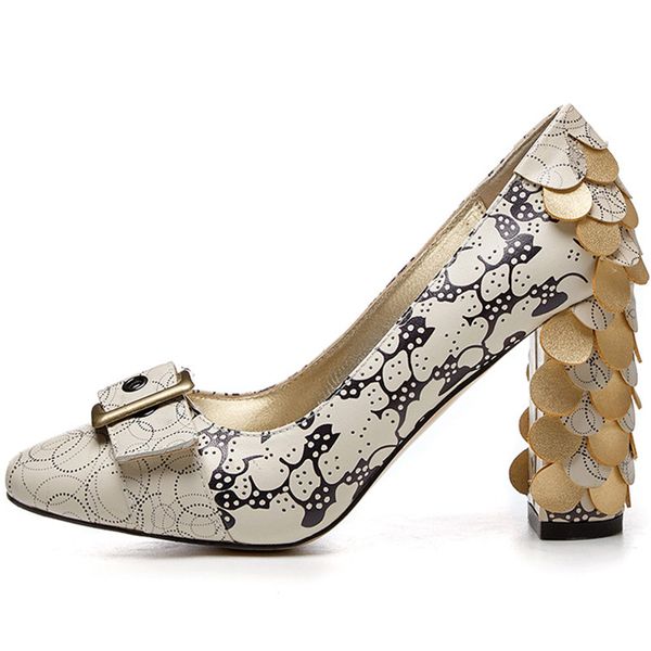

stylesowner luxury genuine leather woman pumps high heels gold hand-made elegant women shoes fashion slip on star pumps tacones, Black