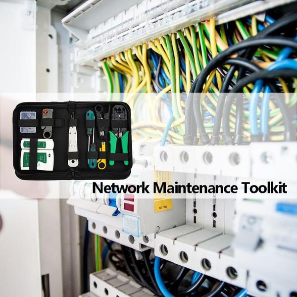 

professional hand tool sets 12pcs/set network repair set cable stripping/pressing line/tangent pliers three functions stripping tangential p