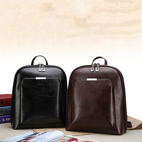 

women's backpack pu fashion backpack women casual large capacity retro shoulder bag