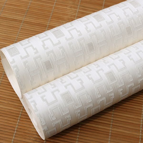 

chinese square embossed non-woven wallpaper high-end home decoration wallpaper for living room bedroom home improvement project