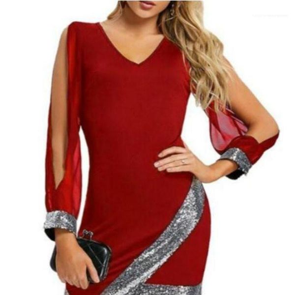 

casual dresses solid color printed hollow out sleeve sequins design dresses casual female clothing summer womens, Black;gray