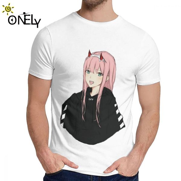 

t shirt zero two darling in the franxx soft graphic o-neck cartoon design t-shirt