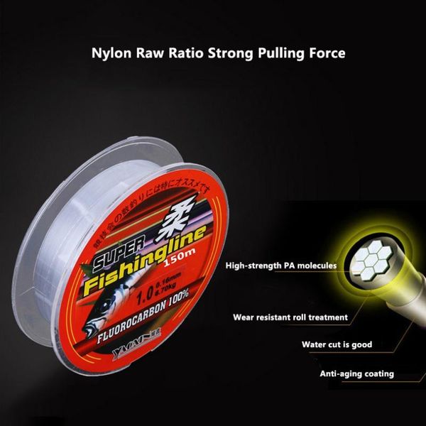 

200m fishing line boat super strong attrezzatura da pesca 100% nylon non-fluorocarbon fishing tackle super strong fishing line