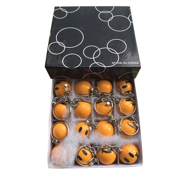 

billiard balls 16pcs lot pool keyring ball smile style keychain key ring 1 " (26mm)