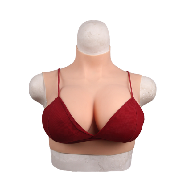 

silicone crossdressing drag queen crossdressing breast forms huge fake boobs g cup big tits sissy shemale, Red;black