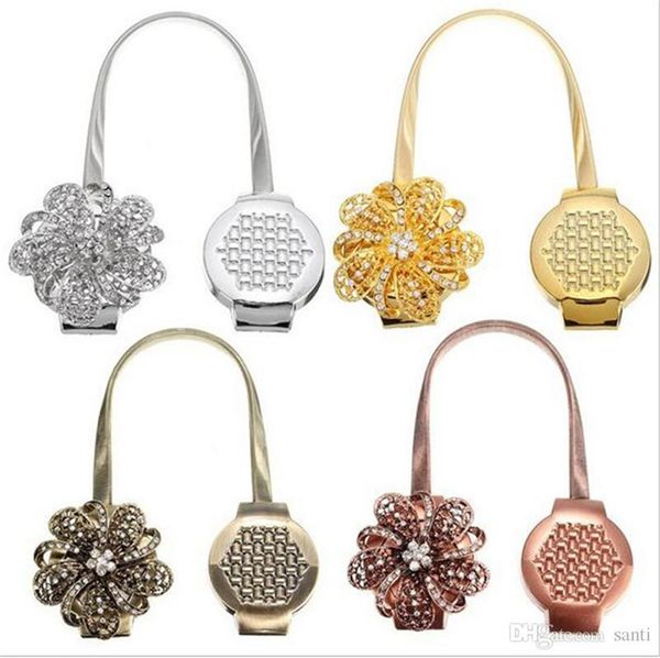 

housekeeping gold silver flower wire curtains tieback magnet curtains buckle magnetic curtain holder curtain strap accessories