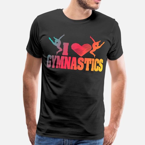 

this i love gymnastics design works as a great t shirt men custom tee shirt crew neck formal gift new style summer style natural shirt