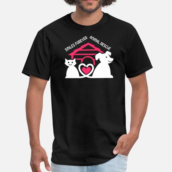 

smiles forever animal rescue t shirt men personalized 100% cotton s-xxxl leisure famous funny summer style trend shirt