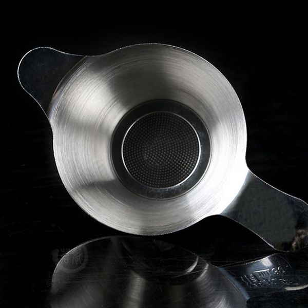 

easy clean leaf funnel reusable with handle home mesh stainless steel tea filter