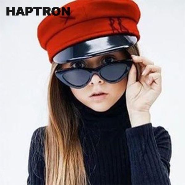 

haptron cat eye kids sunglasses fashion brand child sun glasses anti-uv baby sun-shading girl boy sunglass oculos de sol fqd4, White;black
