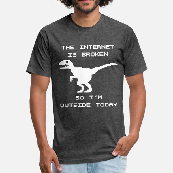 

broken internet t shirt men interesting cotton crew neck costume interesting authentic spring pattern shirt