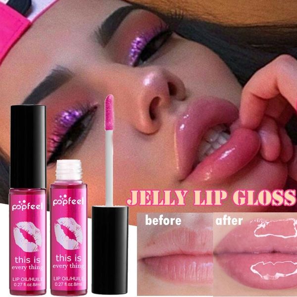 

lip gloss 1 pc bright jelly make up liquid lipstick moisturizer lips care