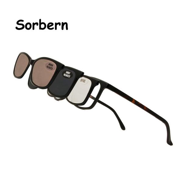 

sunglasses 3 in 1 magnet women cat eye ladies polarized mirror ultem optical eyeglasses frame clip on computer glasses, White;black