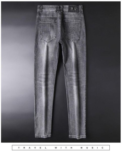 

2020 bj-jeans spring autumn fashion wear black glitter biker blue jeans pants distressed water diamond zebra stripes size 29-40