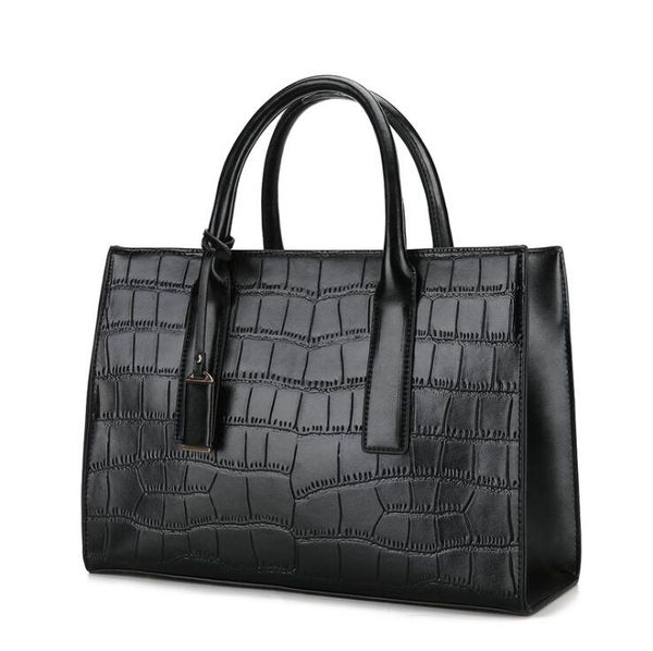 

women handbag alligator totes large capacity dress lady bag temperament business trip bag