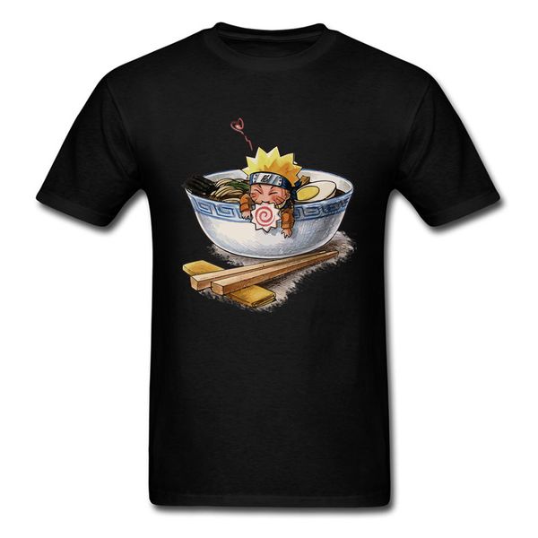 

анимация наруто любовь ramen kawaii студент футболка лучший подарок круглый воротник comic ramen лапша 100% хлопок мужские футболки классиче