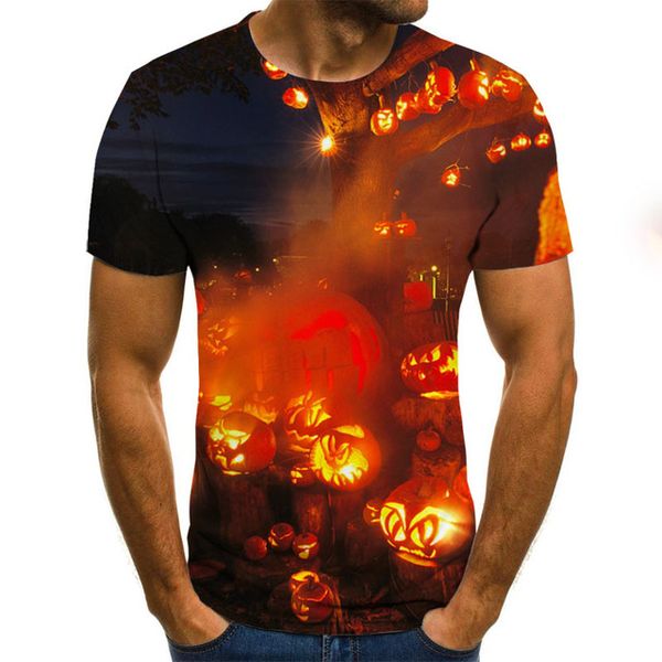 

new ghost pumpkin lantern halloween men summer 3d 3d print shirts harajuku comics oversized men clothing