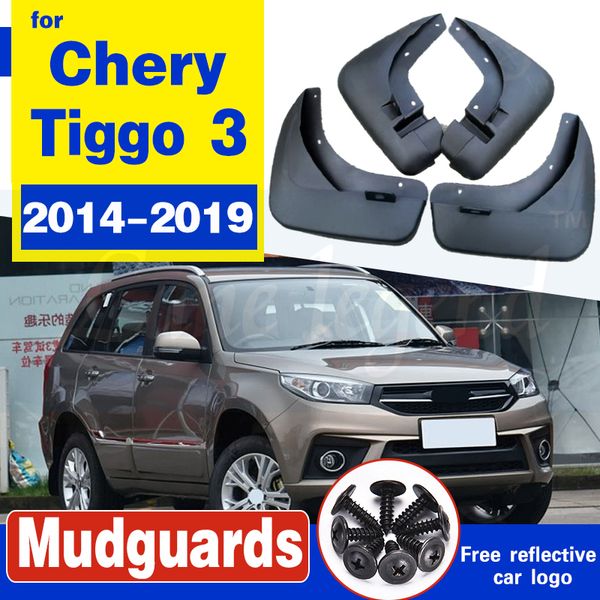 

4pcs car mudguards for chery tiggo3 tiggo 3 2014~2019 mudflap fender mud flaps guard splash flap accessories 2015 2016 2017 2018