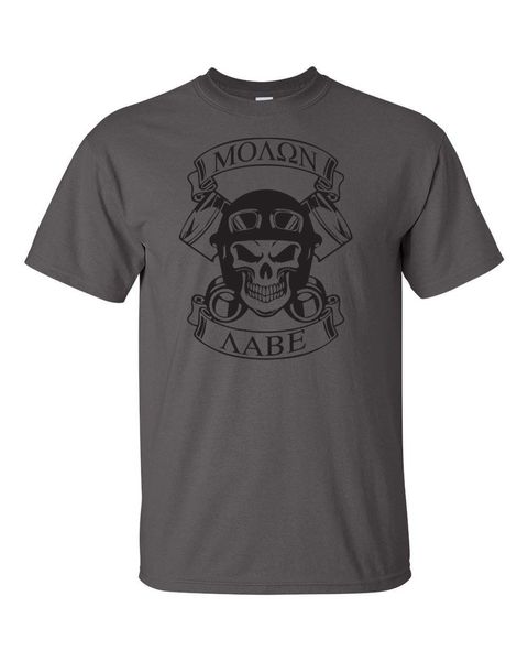 

summer men fashion molon labe skull goggles pro gun control second amendment men's tee shirt 892 o-neck tee shirts