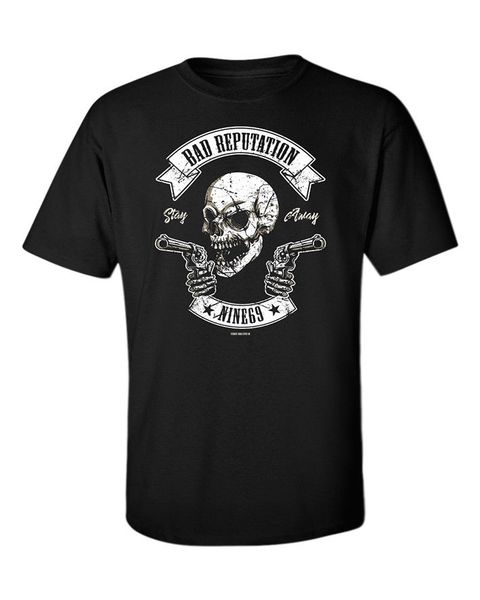 

in summer of 2019 pop cotton man tee skull t-shirt music thug life guns outlaw punk rock metal goth bad black men tee shirt
