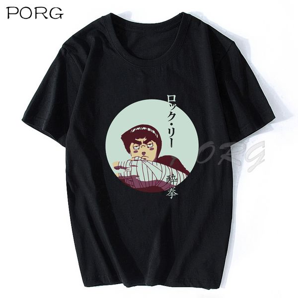 

rock lee drunken fist men fashion funny printed t shirt anime tee hipster tshirt design harajuku oversized men's t-shirt