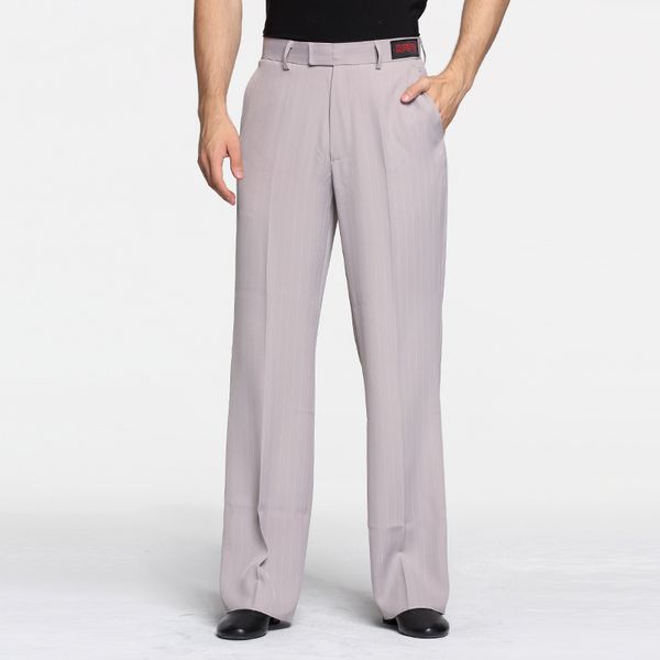 

latin dance pants for males classical stripe black white cotton long pants men ballroom square exercise trousers q10449, Black;red