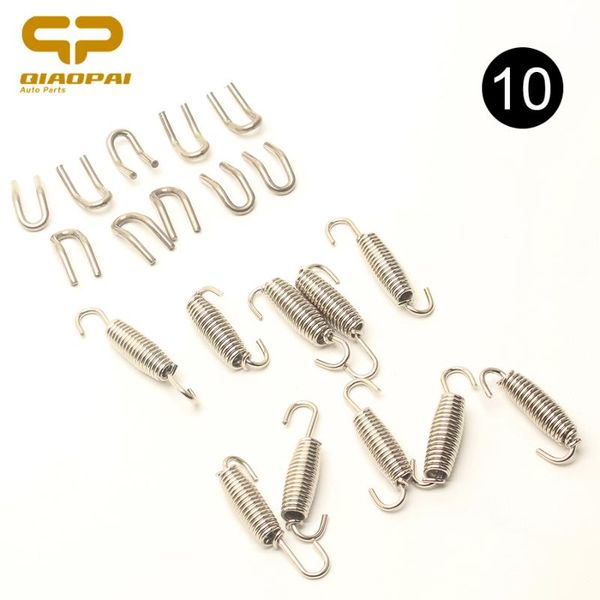 

10pc refit motorcycle exhaust spring u hook fixed lengthened scooter escape adapter 51mm 61mm pipe for sc mivv ar gp