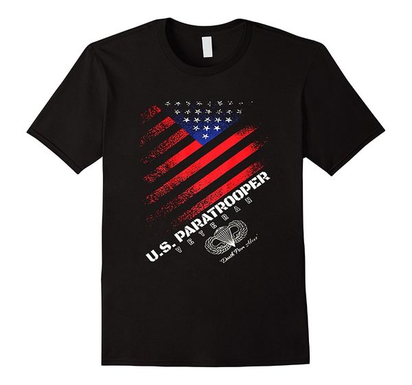 

2019 new men summer tee shirt u.s. paratrooper veteran tshirt funny t-shirt