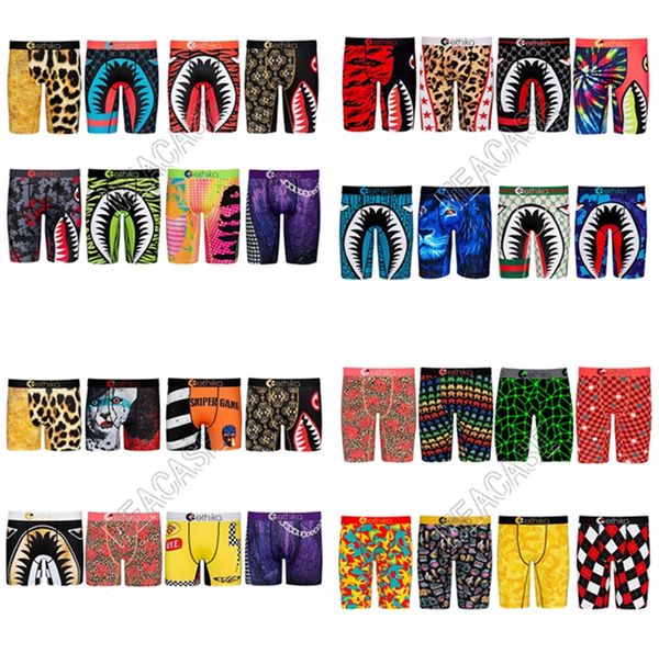 

32 styles quick dry men panties designers underwear swim long boxer briefs shark cartoon beach shorts boxer pants designer underpant d81705, Camo