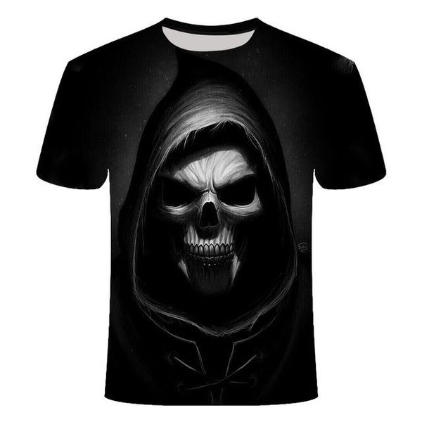 

3d skull poker men brand mens 3d print shirts anime kawaii comics men clothing