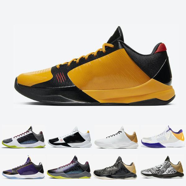 

fashion mens basketball shoes chaos ii 5 big stage pe proto bruce lee 5s metallic gold fashion men trainers sports sneakers size 7-12