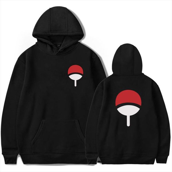 

autumn winter japan cartoon anime naruto design hooides men women popular ninja sweatshirt pullover tracksuit moletom, Black