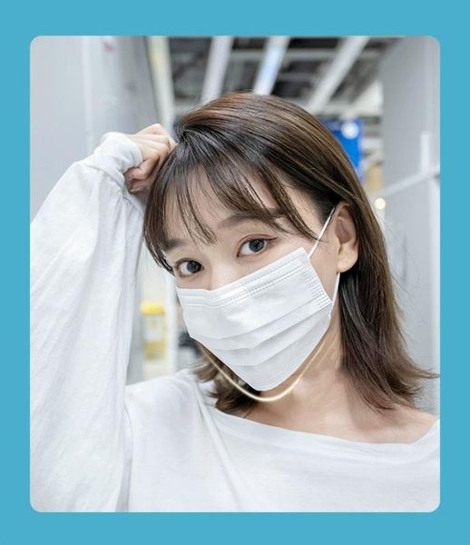 

(factory direct sales as low as 0.18 / piece) disposable blue mask dust, pollen, fog and haze, disposable mask, three-layer protective melt