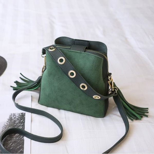 

women messenger bags pu leather women shoulder bag tassel solid crossbody bags tote casual