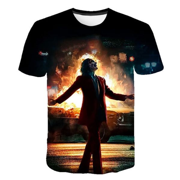 

sale clown joker face male 3d clown 3d print shirts plus size plus size graphic men clothing