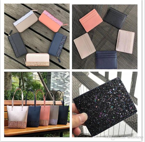 

2019 nwt designer handbags luxury travel duffle bags totes clutch bag big capacity good quality pu leather 3 piece glitter handbag set