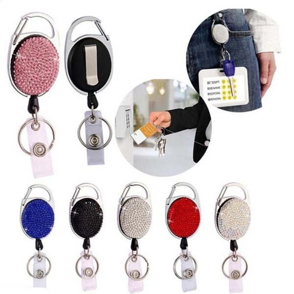 

выдвижной key chain mulitifunctional знак reel клипа lanyard name tag id карты держатель зажим для ремня прочный брелок сумка цепи, Silver