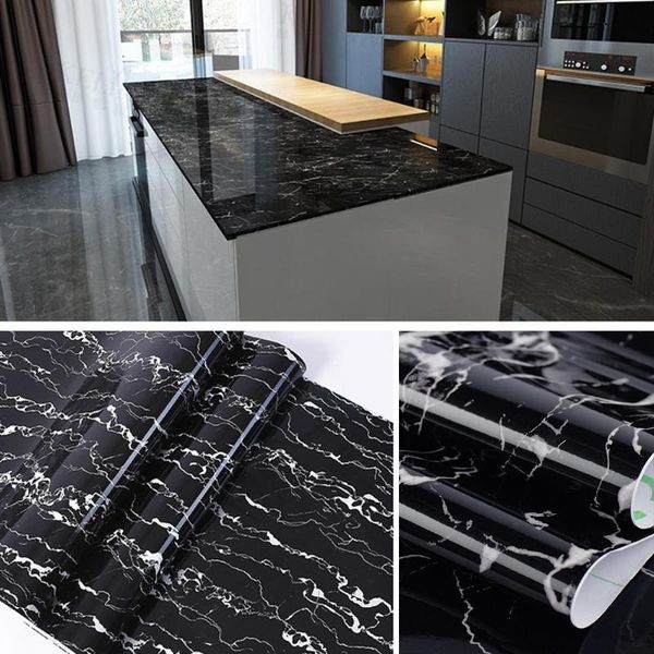 

wallpapers 60*100cm pvc wall stickers decal home improvement variety of styles self adhesive wallpaper marble contact paper decor fashion