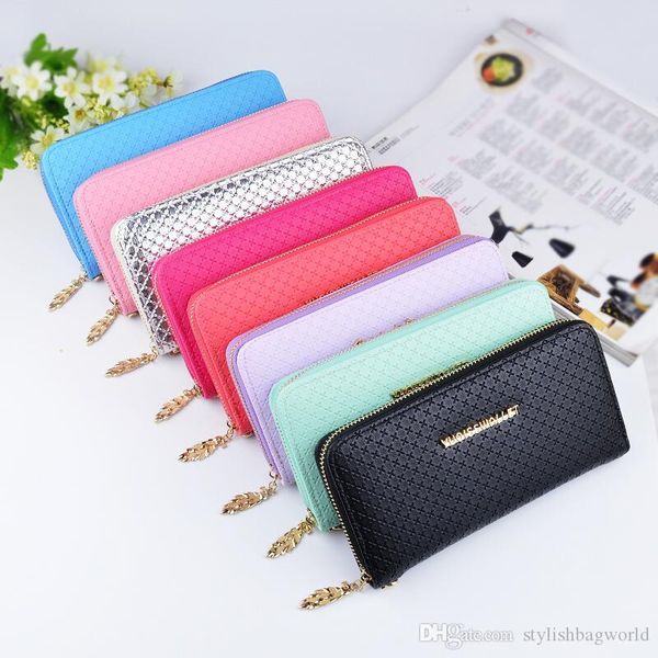 

and wholesale 2020 fashion ladies single zip wallet ladies pu leather wallet ladies long bag w87