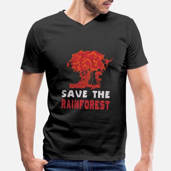 

save the amazon rain forest t shirt men printed tee shirt o-neck trend graphic comical summer trend shirt