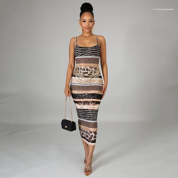 

dress womens printed suspender dress fashion slim package hips clothing summer famale designer, Black;gray
